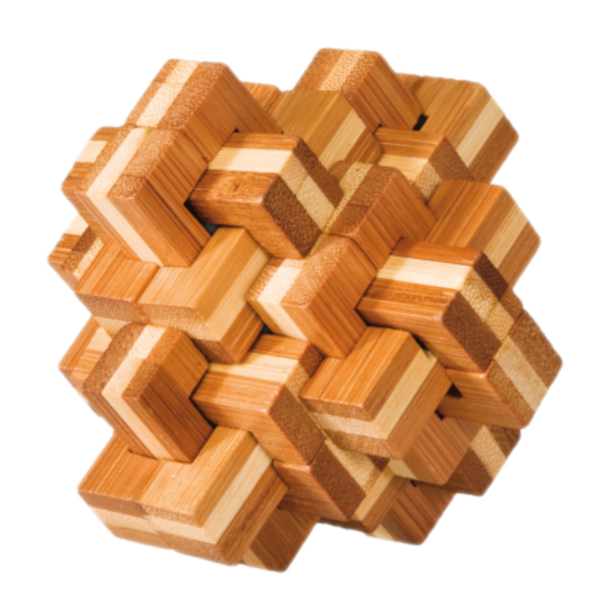 Puzzel - IQ puzzel - Bamboe - Ananas - 8.7x7.0x8.7cm