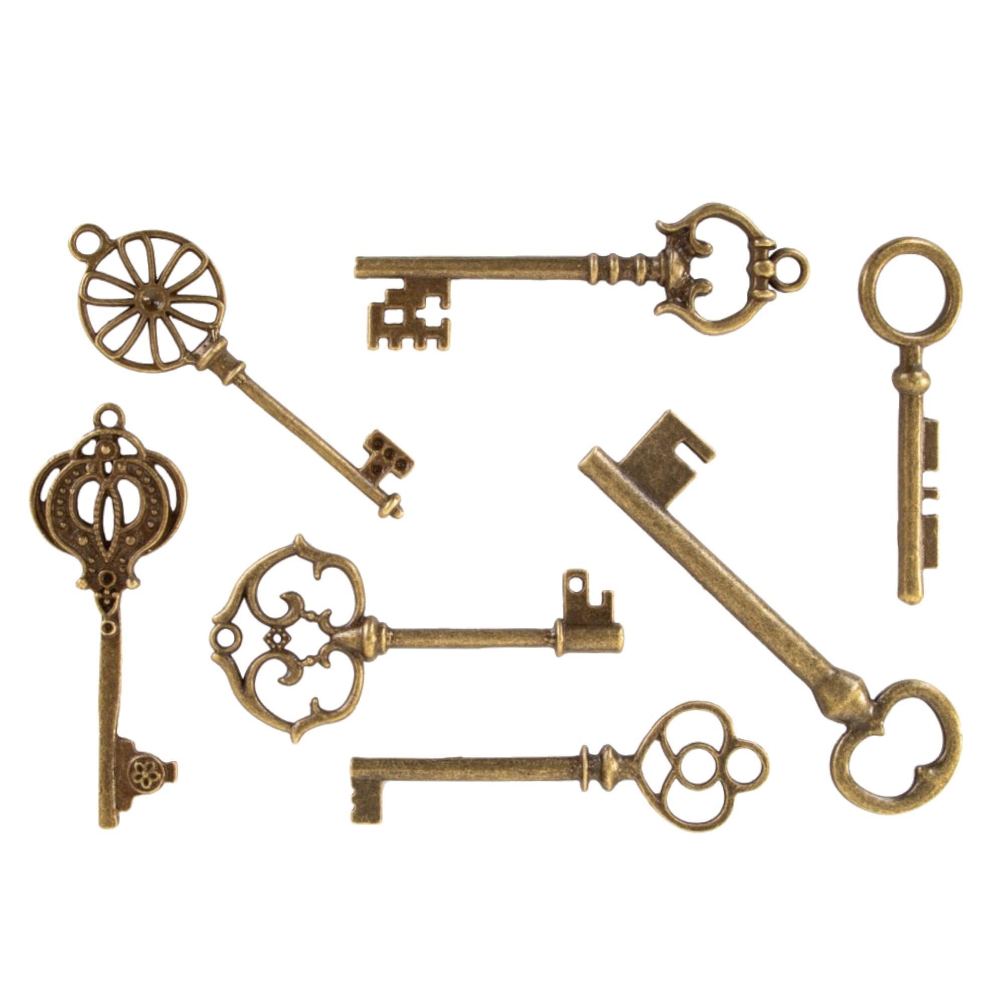 Sleutel set - Steampunk - 7dlg. - 5 tot 7cm