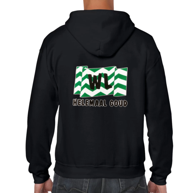 1234feest Vest - Westland helemaal goud - Zwart - L