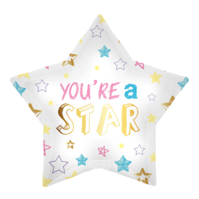 Folat Folieballon - You're a star - 45cm