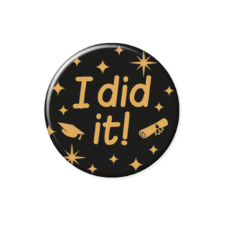 Paper Dreams Button - I did it! - Klein