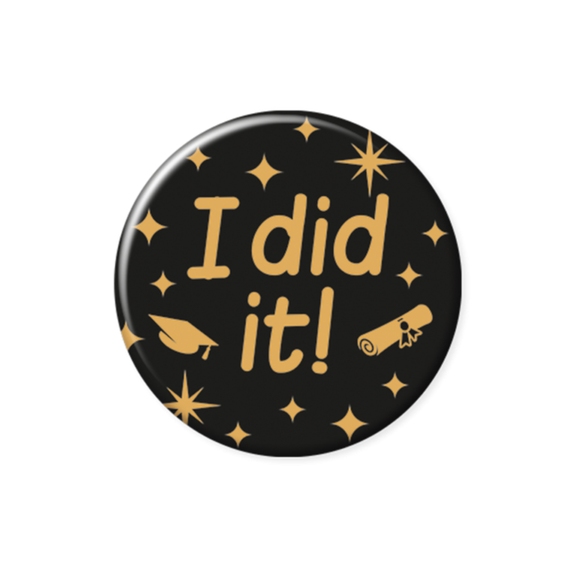 Paperdreams Button - I did it! - Klein