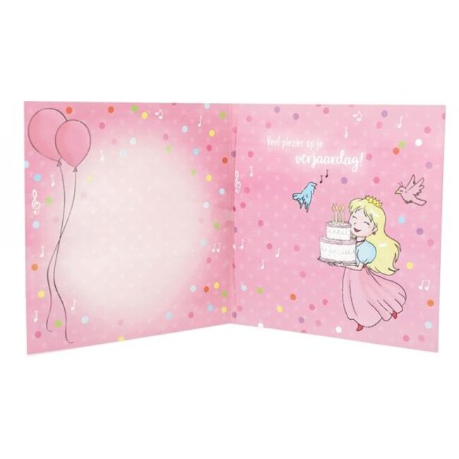 Depesche Kaart - Leeftijd & muziek - 4 jaar - Prinses - 007A.