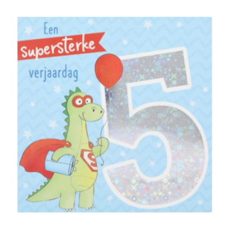 Depesche Kaart - Leeftijd & muziek - 5 jaar - Draak - 010A.