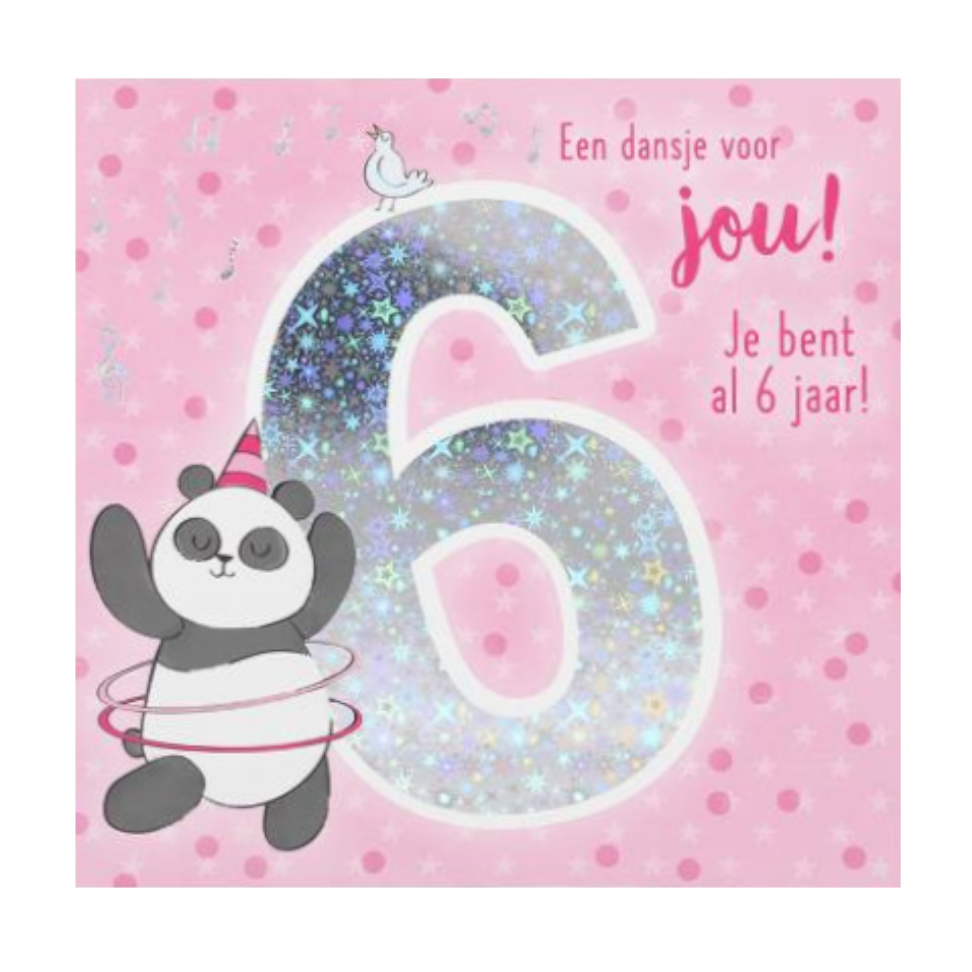 Kaart - Leeftijd & muziek - 6 jaar - Panda - 011A.