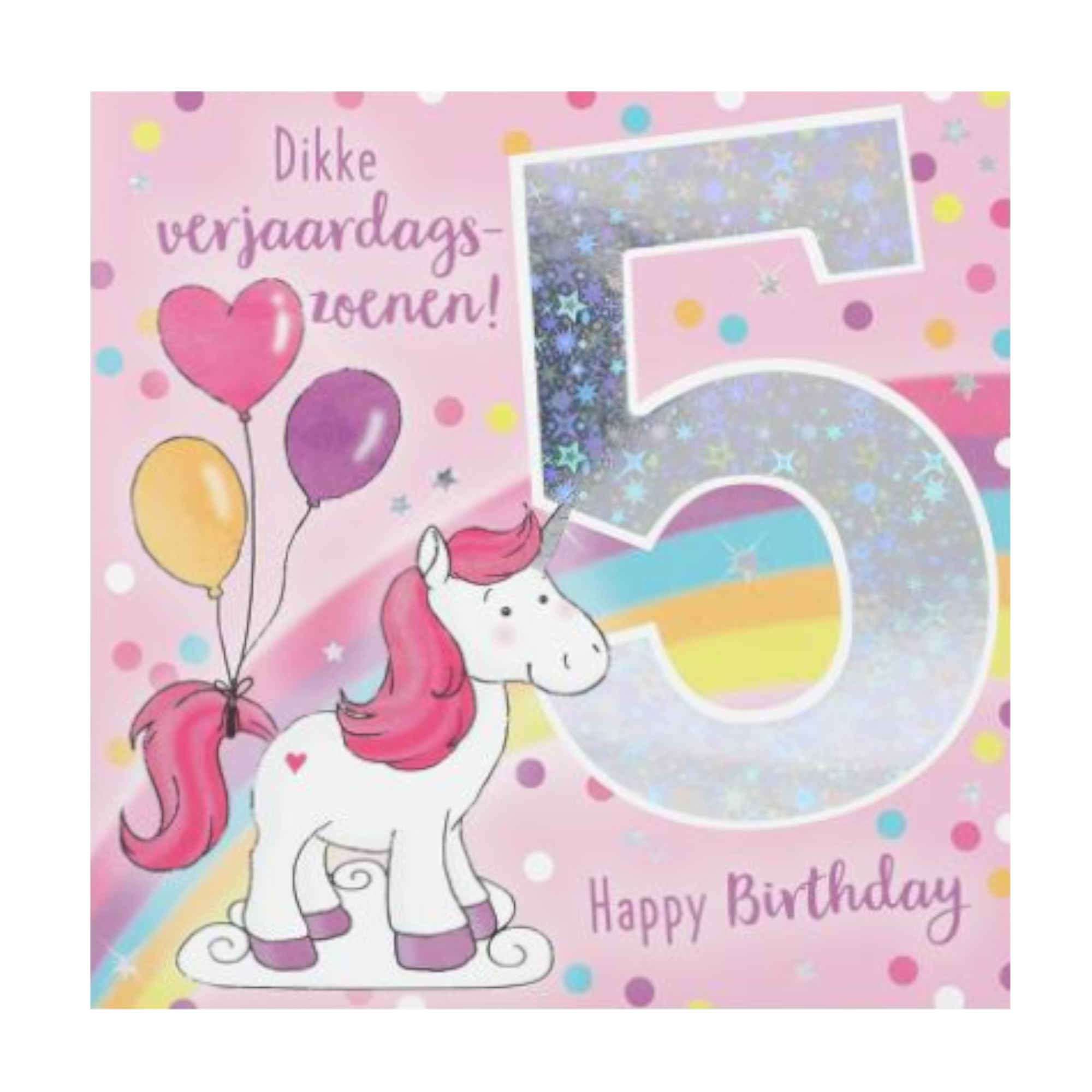 Kaart - Leeftijd & muziek - 5 jaar - Eenhoorn - 009A