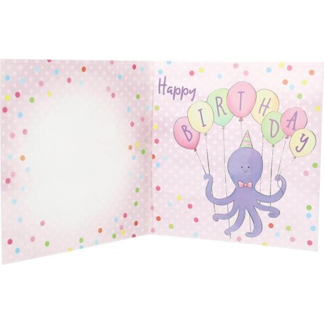 Depesche Kaart - Leeftijd & muziek - 7 jaar - Octopus - 013A.