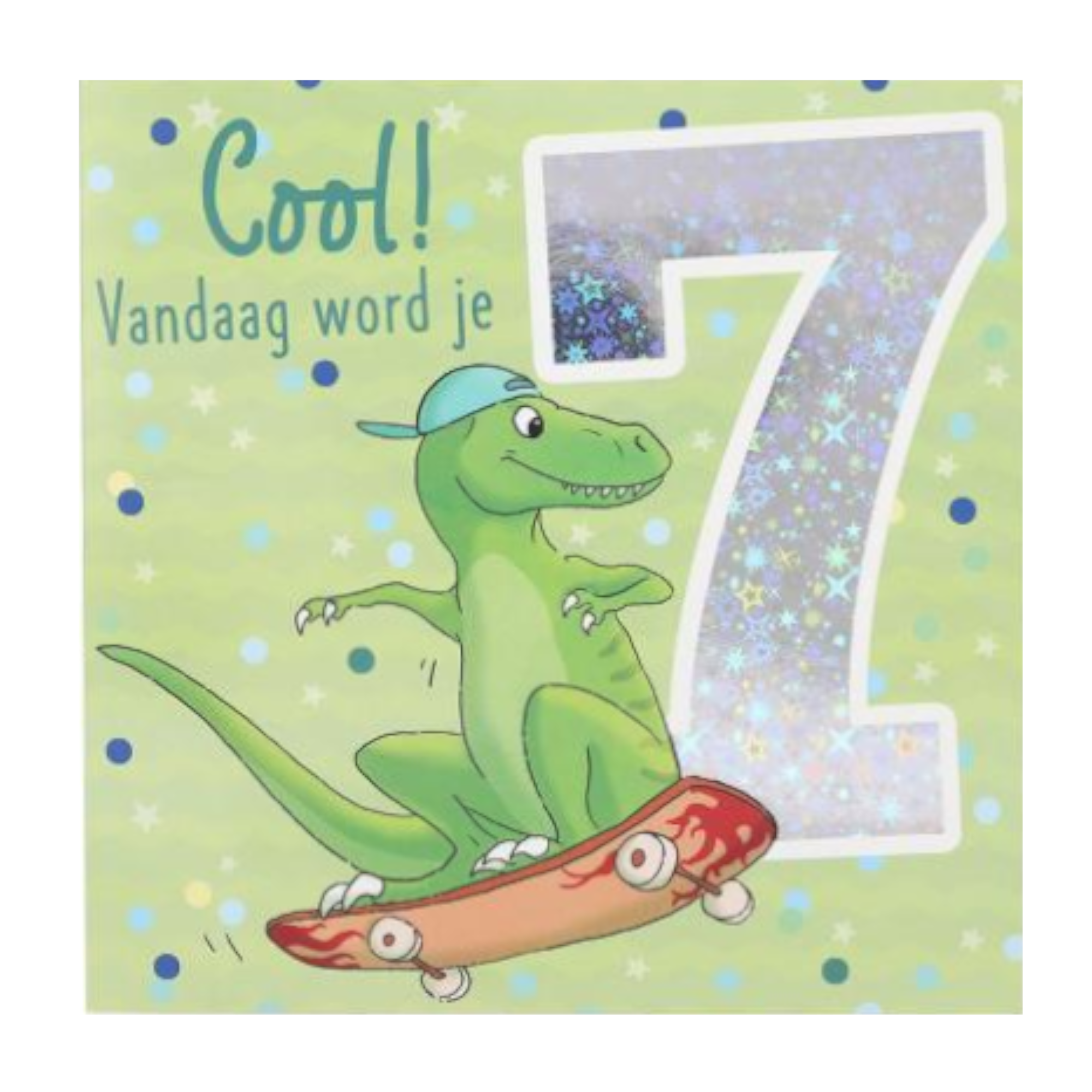 Kaart - Leeftijd & muziek - 7 jaar - Dinosaurus - 014A