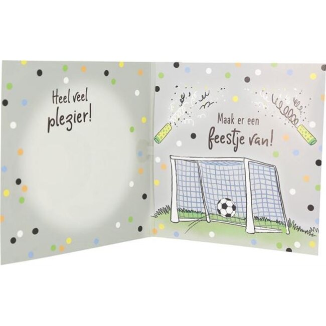 Depesche Kaart - 8 jaar - Voetbal - Leeftijd & muziek - 016A.