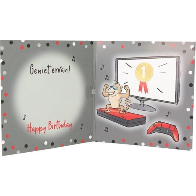 Depesche Kaart - 9 jaar - Gamer - Leeftijd & muziek - 018A.