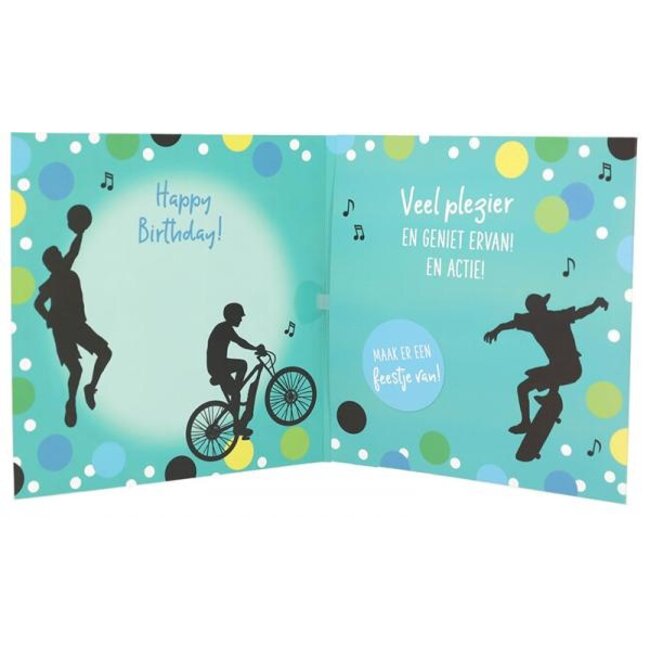 Depesche Kaart - 10 jaar - Fiets - Leeftijd & muziek - 020A.