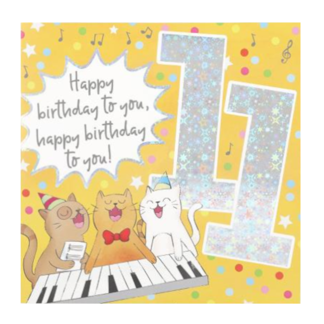 Depesche Kaart - Leeftijd & muziek - 11 jaar - 021A.