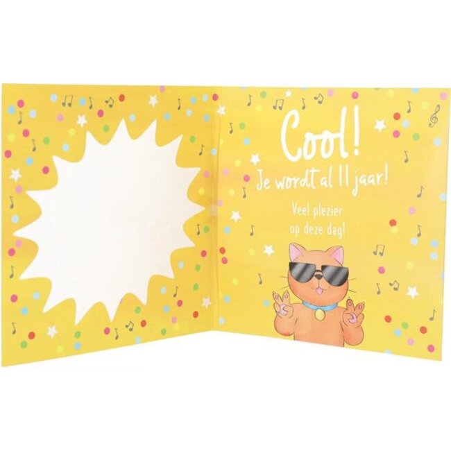 Depesche Kaart - Leeftijd & muziek - 11 jaar - 021A.