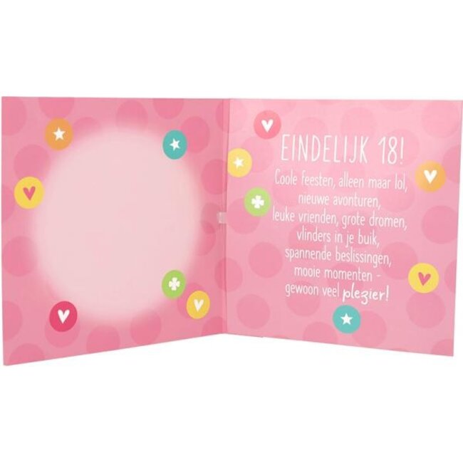 Depesche Kaart - Leeftijd & muziek - 18 jaar, happy Birthday - 029A.