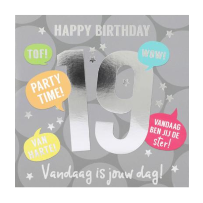 Depesche Kaart - Leeftijd & muziek - 19 jaar - 031A.