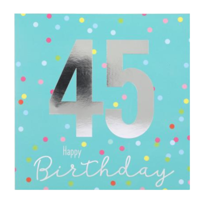 Depesche Kaart - Leeftijd & muziek - 45 jaar - 041A.