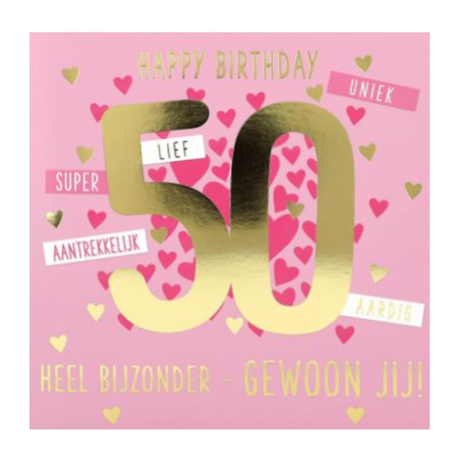Depesche Kaart - Leeftijd & muziek - 50 jaar - Heel bijzonder, gewoon jij - 043A.