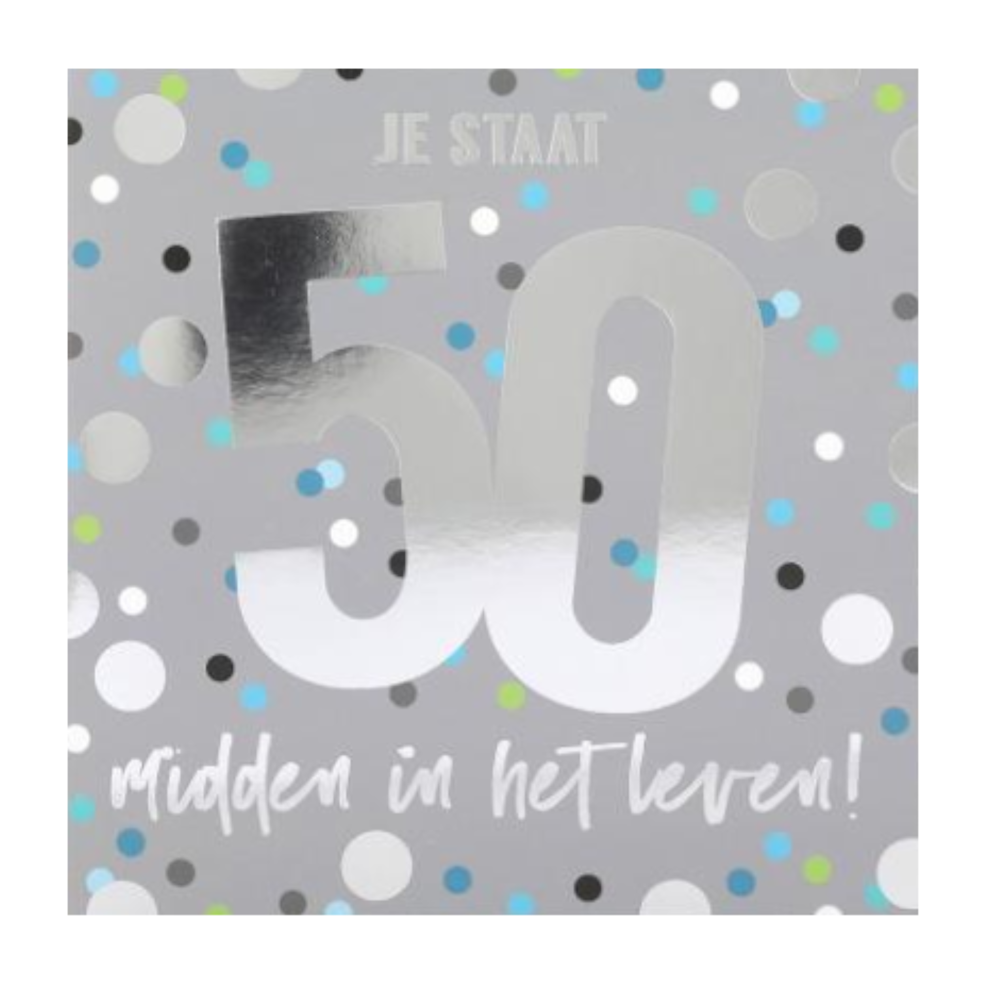 Kaart - Leeftijd & muziek - 50 jaar - Je staat midden in het leven - 044A.