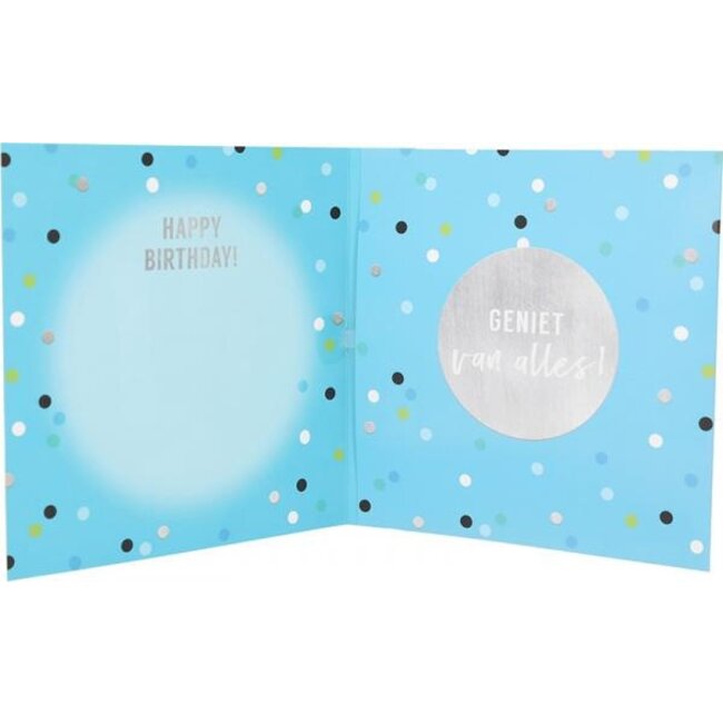 Depesche Kaart - Leeftijd & muziek - 50 jaar - Je staat midden in het leven - 044A.