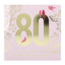 Depesche Kaart - Leeftijd & muziek - 80 jaar - Roze - 054A.