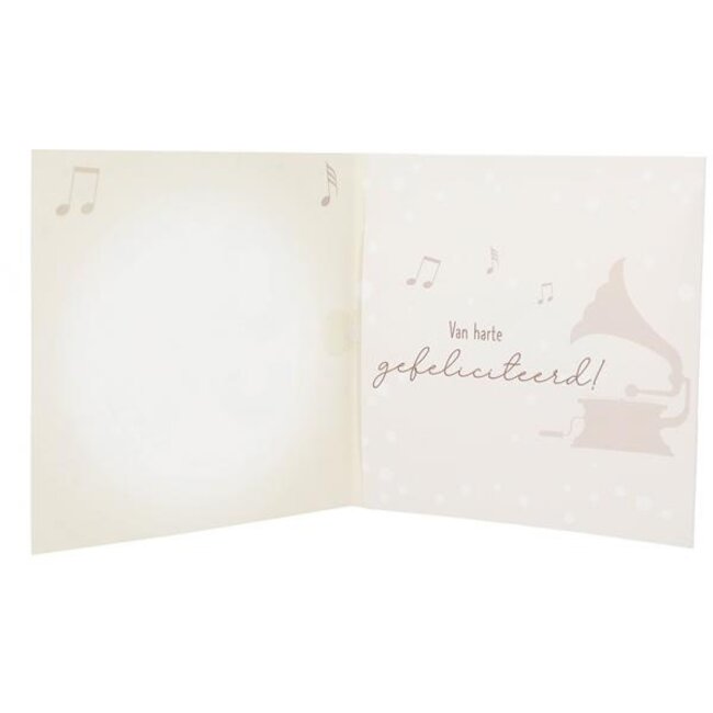Depesche Kaart - 90 jaar - Leeftijd & muziek - 056A.
