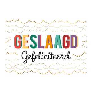 Artige Kaart - Geslaagd - Daisy - DSY054
