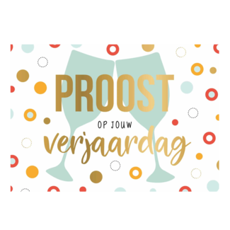 Artige Kaart - Daisy - Proost op jou verjaardag - DSY041