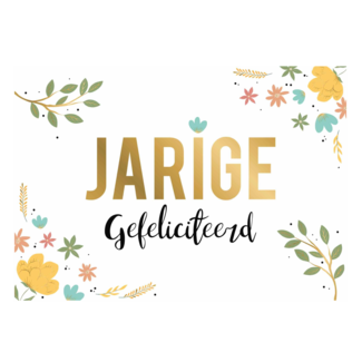 Artige Kaart - Daisy - Jarige Gefeliciteerd - DSY052