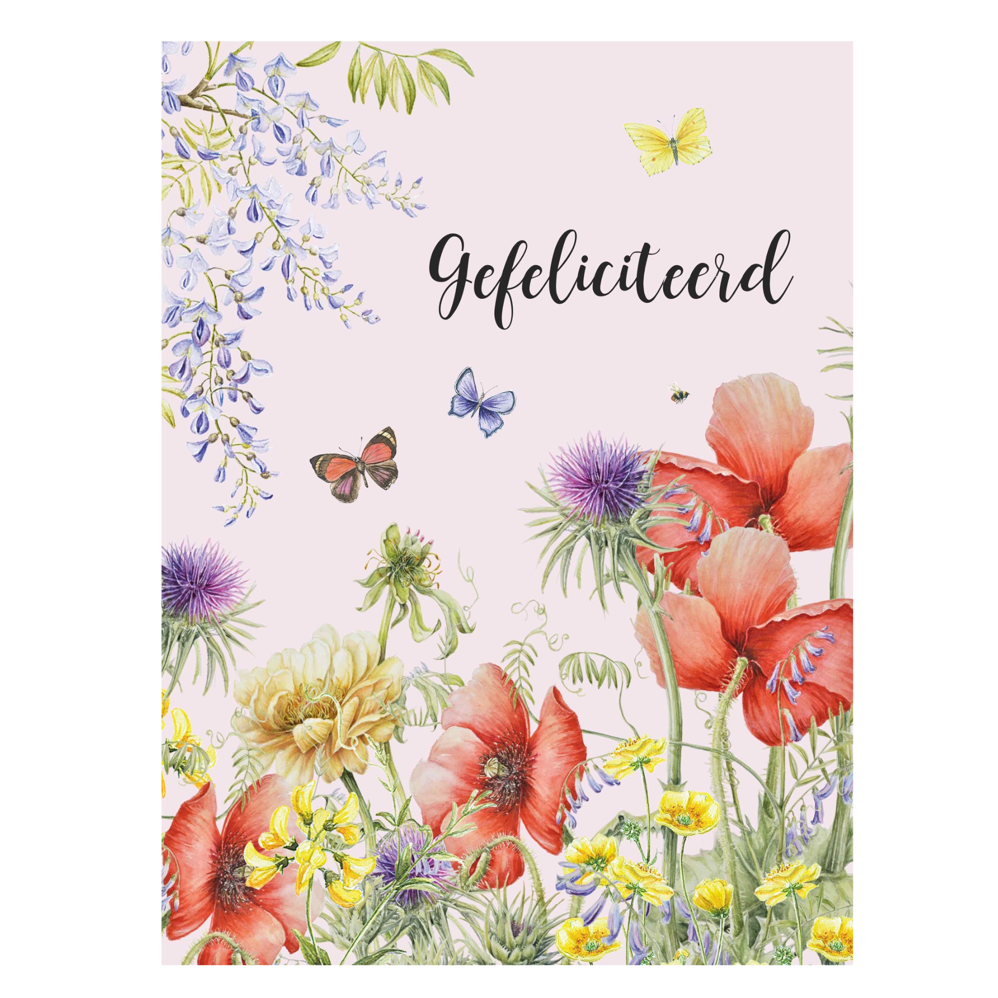Kaart - JBS - A4 formaat - Gefeliciteerd - JBL059-A