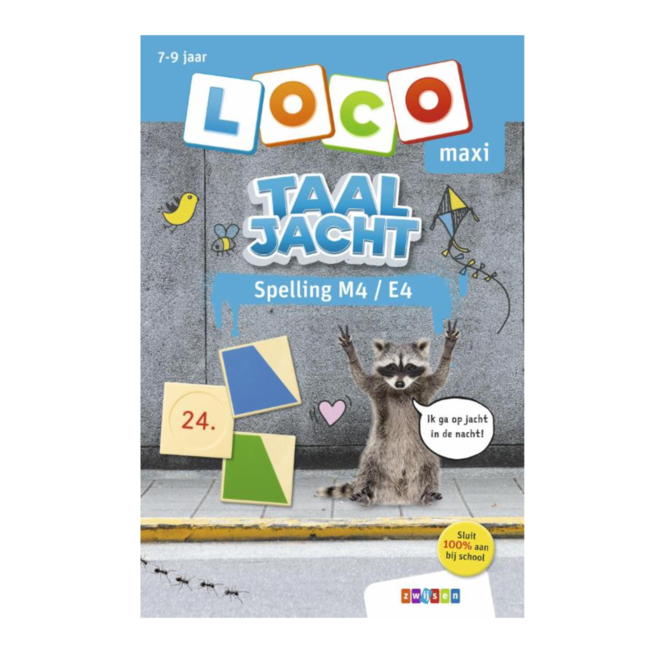 Loco Leerspellen Loco Maxi - Boekje - Taaljacht - Spelling - M4 / E4