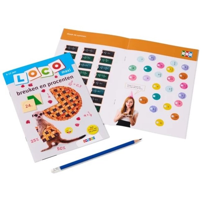 Loco Leerspellen Loco Maxi - Boekje - Breuken & procenten