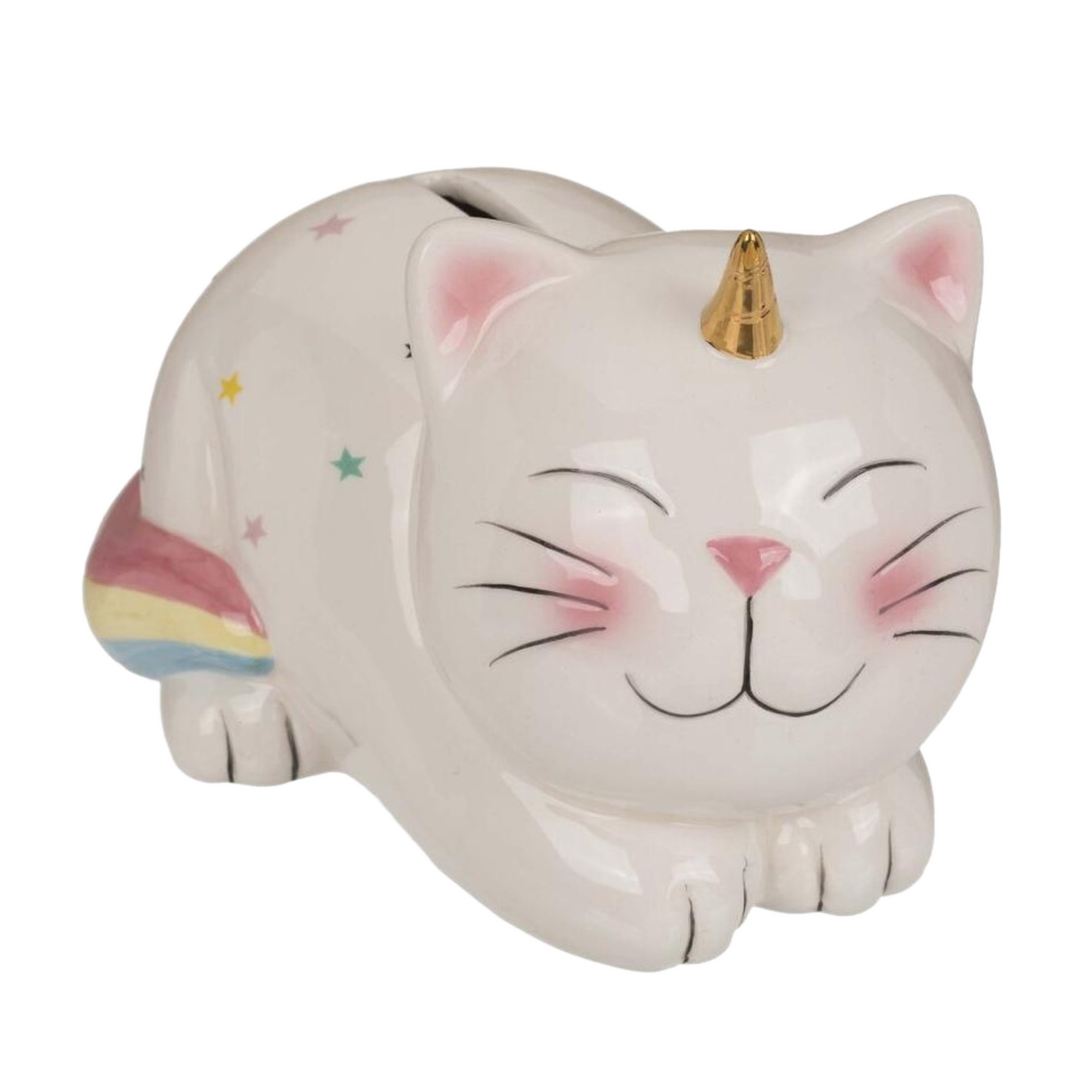 Spaarpot - Poes - Eenhoorn - 17x12cm