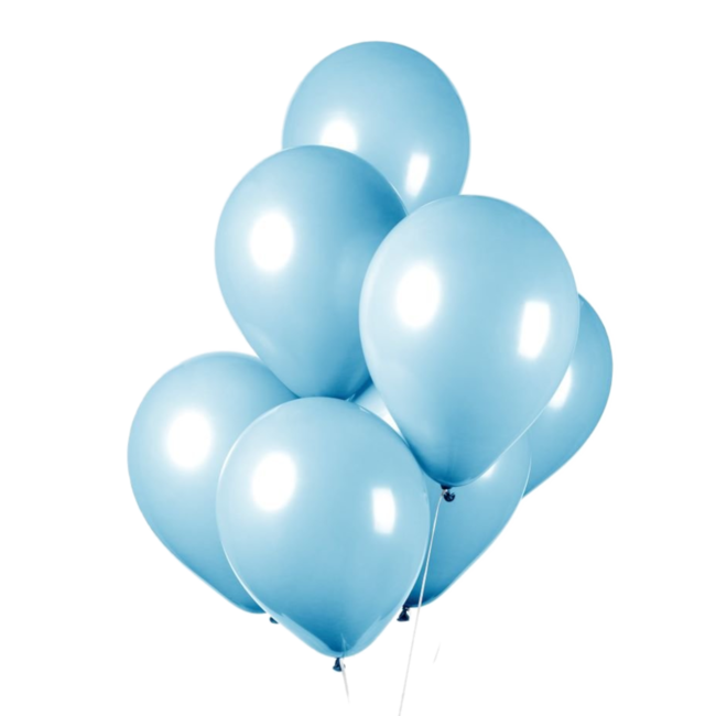 Fiesta Ballonnen - Licht blauw - 30cm - 10st.