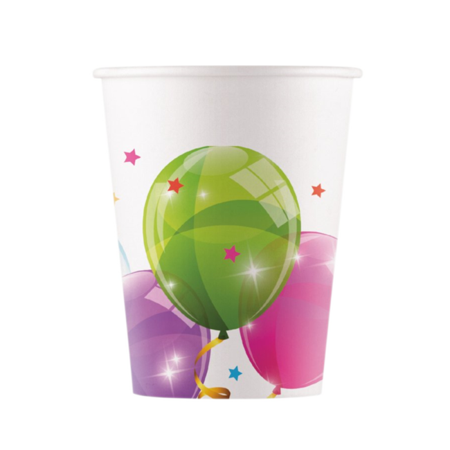 Globos Bekers - Ballonnen - Karton - 8st.