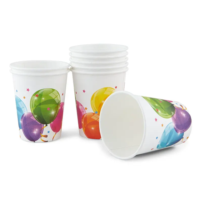 Globos Bekers - Ballonnen - Karton - 8st.