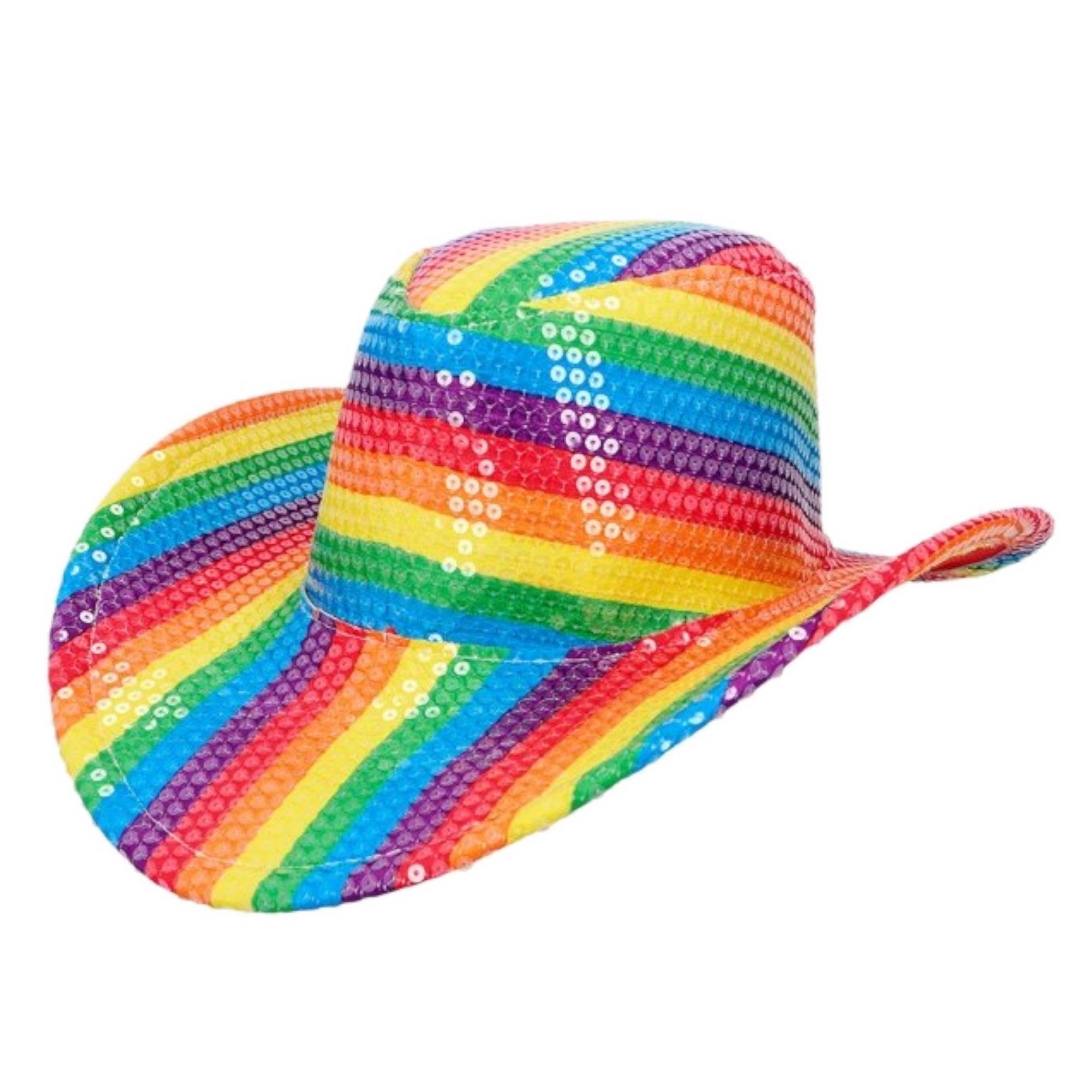 Hoed - Cowboy - Regenboog - Pailletten