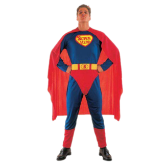 Haza-Witbaard Kostuum - Superheld - M / L