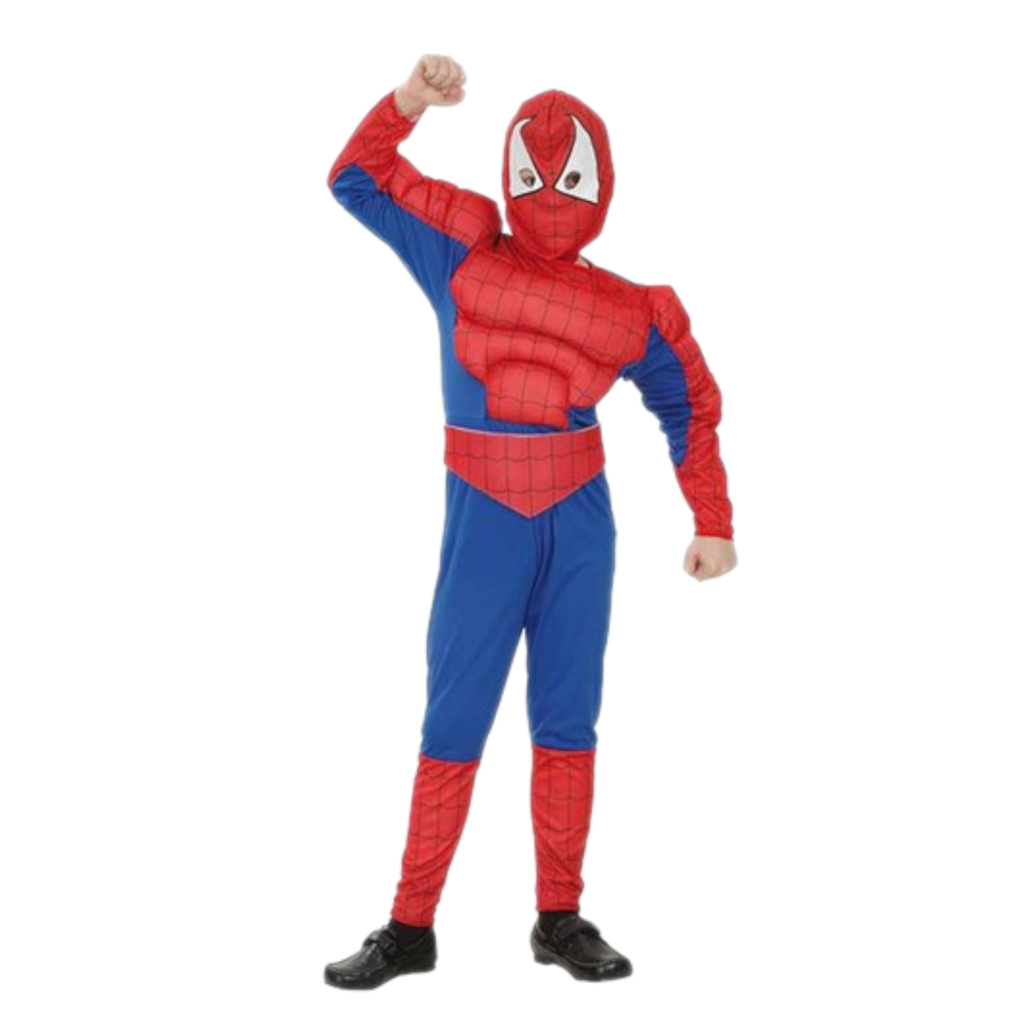 Kostuum - Spinnenman - Gespierd - mt.122/140