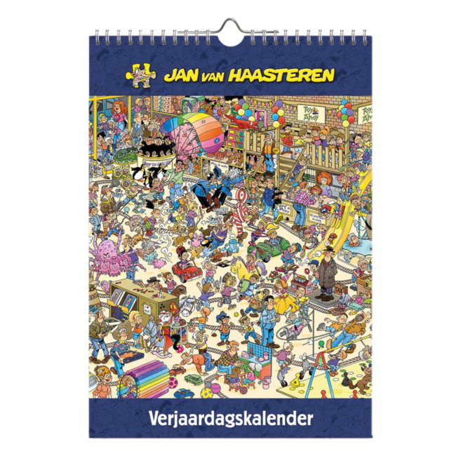 Comello Verjaardagskalender - Jan van Haasteren - A4 - 21x30cm