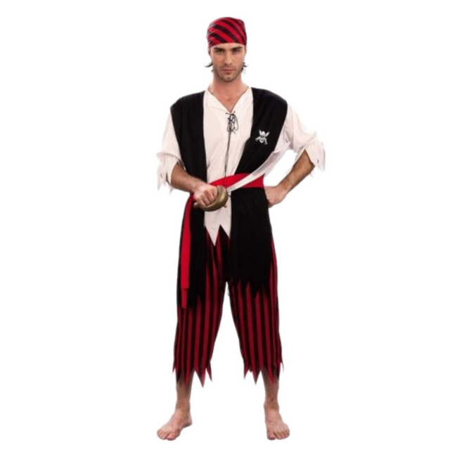Kostuum - Piraat - 4dlg. - M/L