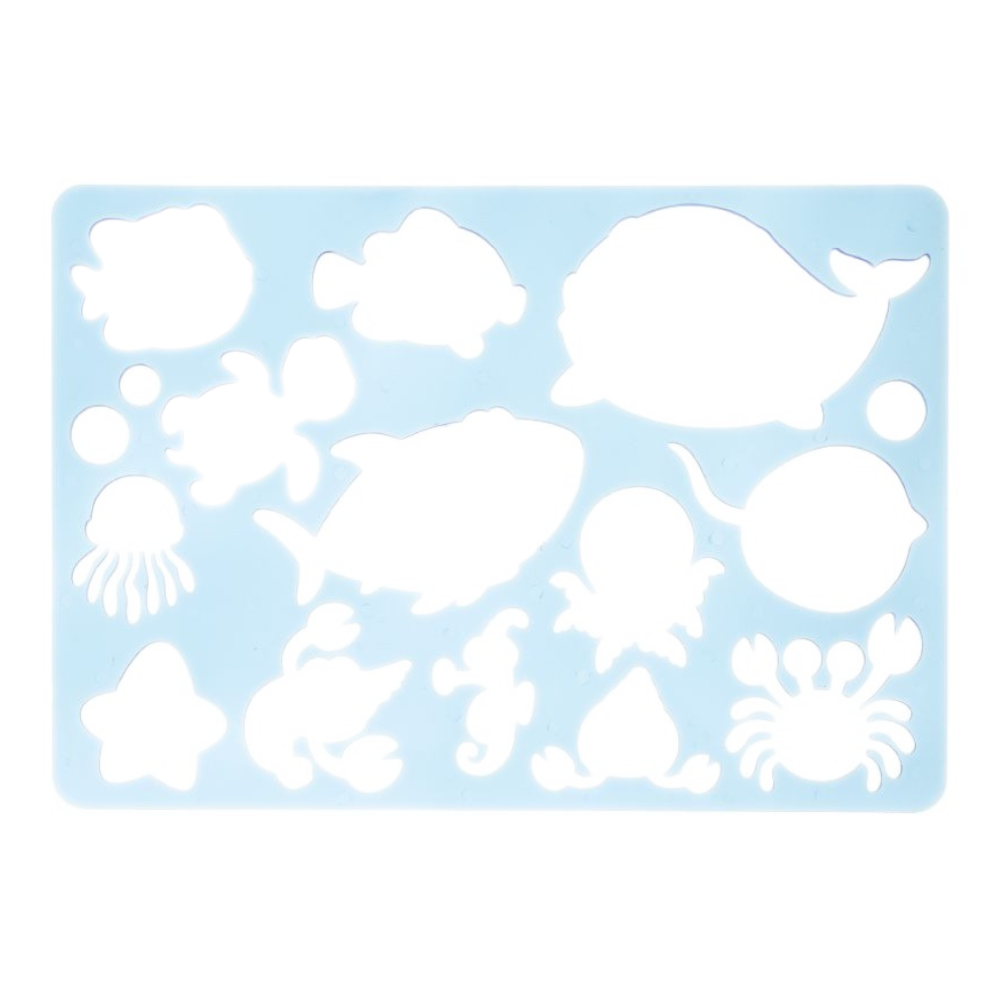 Tekensjabloon - Zee dieren - 18,5x26,7cm