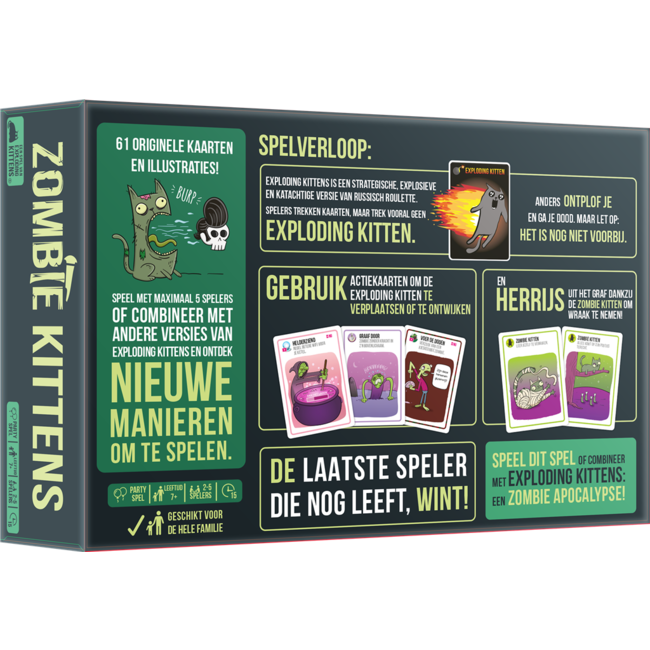 Spel - Zombie Kittens - NL - 7+