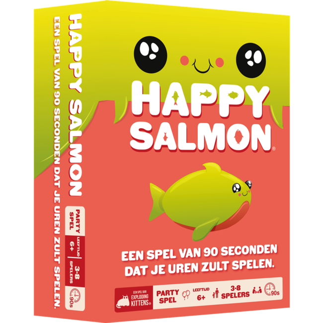 Exploding kittens Spel - Happy salmon - 3 tot 8 spelers - 6+