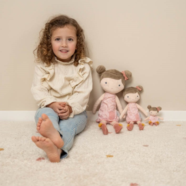 Little Dutch Pop - Knuffelpop - Rosa - Roze - 35cm