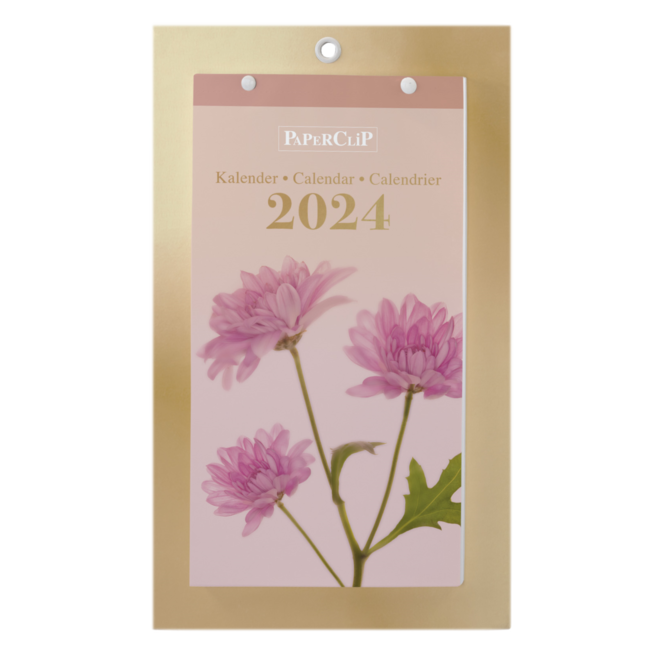 Paperclip Kalender - 2024 - Bloom - Weekkalender op schild