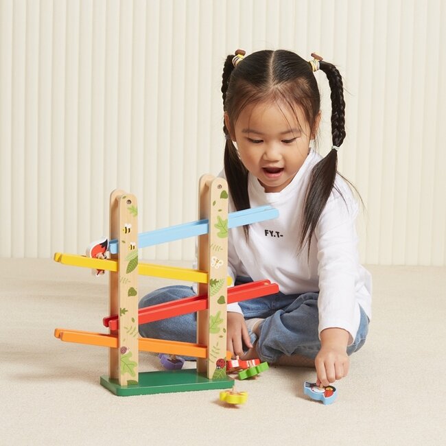 Rollerbaan - Jungle - Met 6 dieren - 36,5x33,5cm - Geschikt vanaf 18 maanden