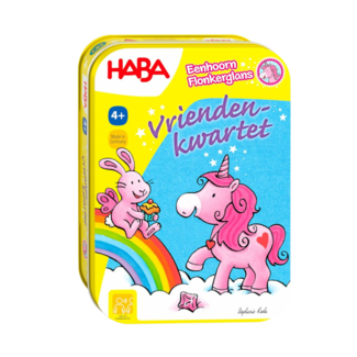 Haba Spel - Eenhoorn Flonkerglans - Vriendenkwartet - In blikje - 4+