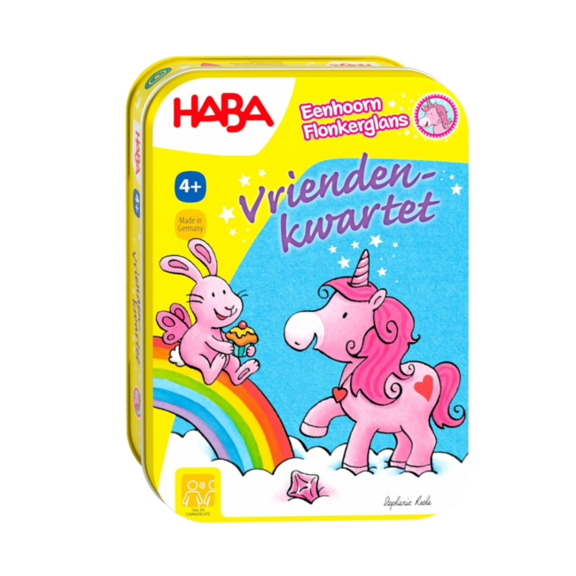 Haba Spel - Eenhoorn Flonkerglans - Vriendenkwartet - In blikje - 4+
