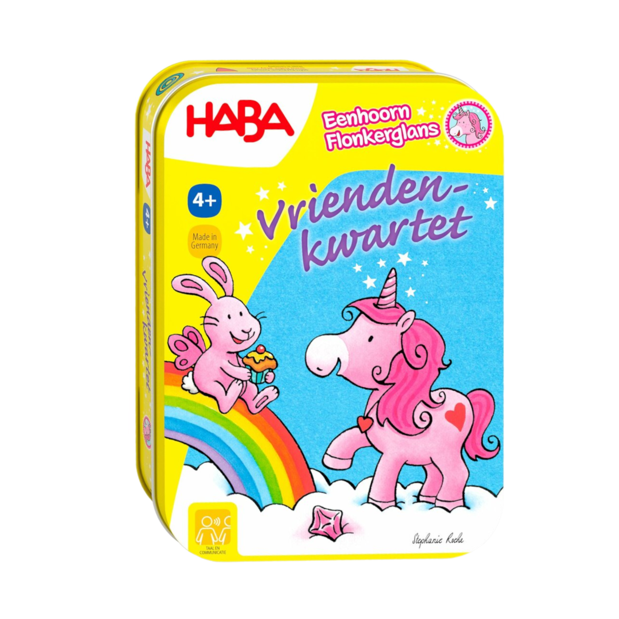Spel - Eenhoorn Flonkerglans - Vriendenkwartet - In blikje - 4+