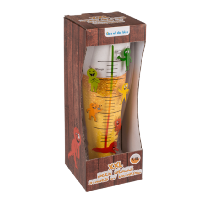 Out of the Blue Bierglas - Hoe dronken ben je? - 1,3 liter